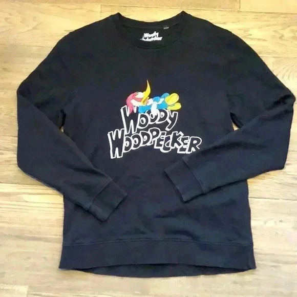 Woody Woodpecker | Vintage black crew neck  sweater - Picture 1 of 6
